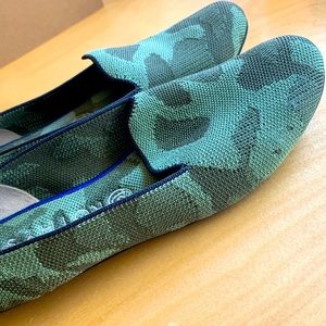 Rothy’s Green Camo Loafers Size 9.5
